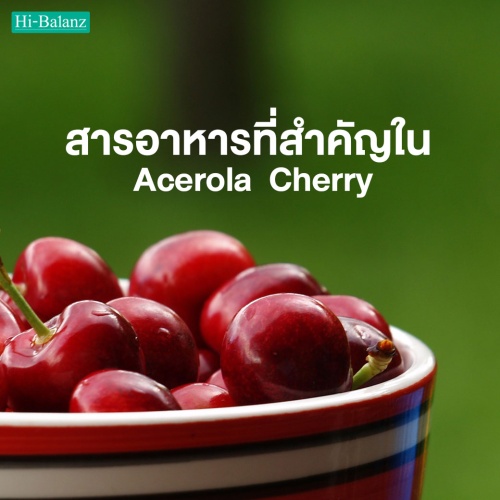รู้จักกับ สารอาหารที่สำคัญใน สารสกัดจากอะเซโรล่า เชอร์รี่ (Acerola Cherry)